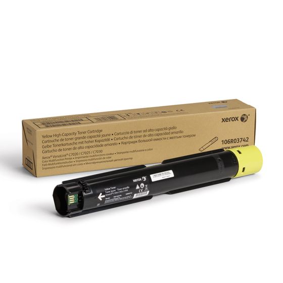 Original Xerox VersaLink C7020/C7025/C7030 Yellow High Capacity Toner Cartridge - 106R03742