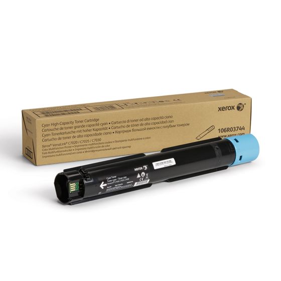 Original Xerox VersaLink C7020/C7025/C7030 Cyan High Capacity Toner Cartridge - 106R03744