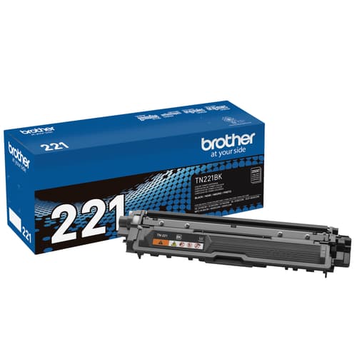 Original Brother TN221BK Black Toner Cartridge Standard Yield