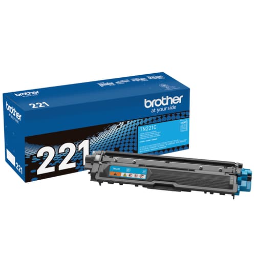 Original Brother TN221C Cyan Toner Cartridge Standard Yield