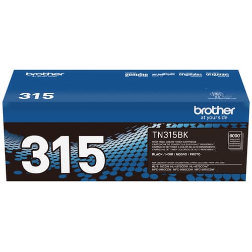 Original Brother TN315BK Black Toner Cartridge High Yield