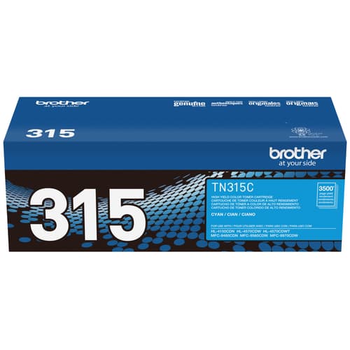 Original Brother TN315C Cyan Toner Cartridge High Yield