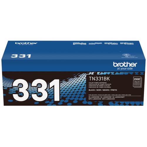 Original Brother TN331BK Black Toner Cartridge Standard Yield